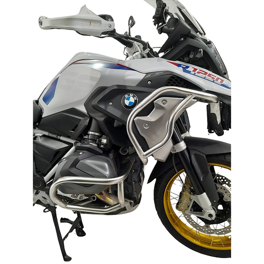 R1250 GS protetor motor carenagem inox BMW vista lateral MOTOTOP