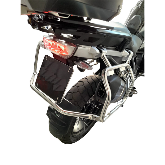 R1250 GS suporte lateral inox R1200 GS vista lateral MOTOTOP