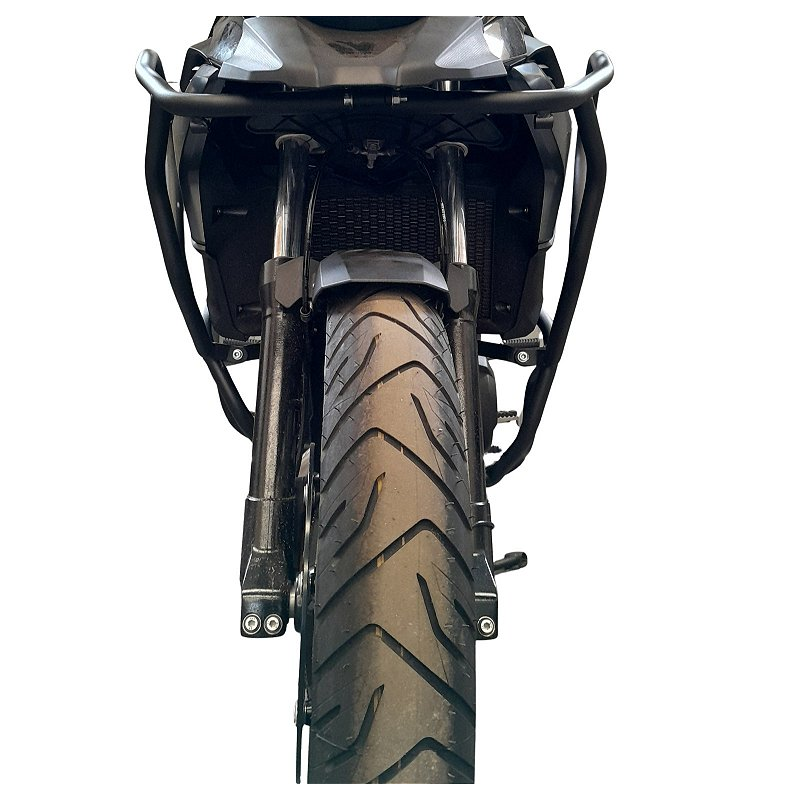 Protetor inox F800 GS 2024 carenagem motor instalado moto MOTOTOP