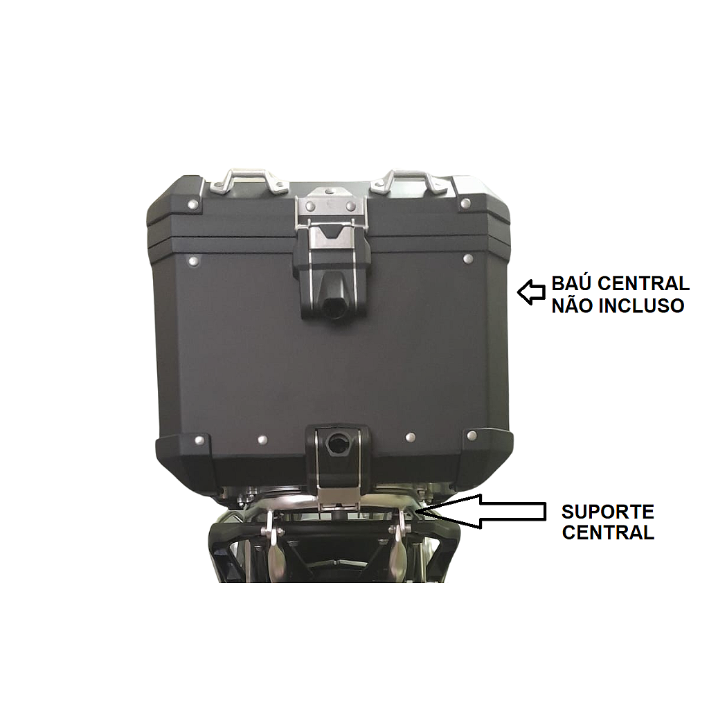 R1300 GS suporte central traseiro preto vista traseira MOTOTOP