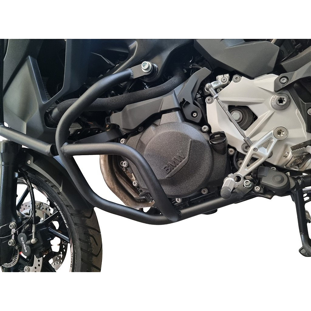 F800 GS 2024 protetor motor inox vista traseira MOTOTOP