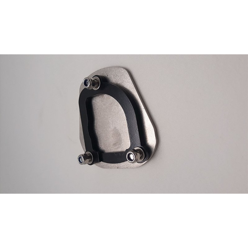 F800 GS ampliador descanso lateral base ampliada detalhe fixacao MOTOTOP