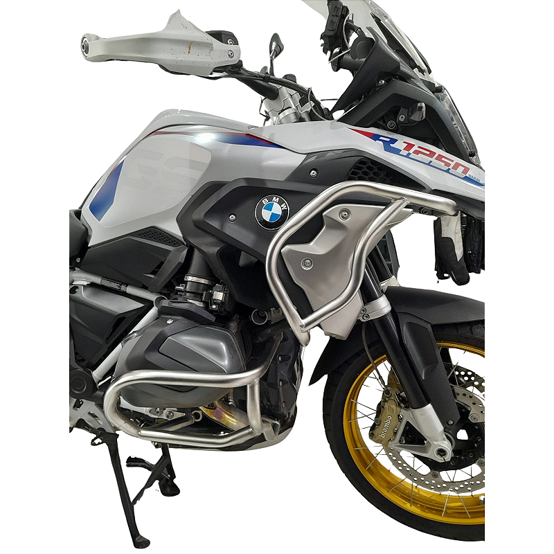 R1250 GS protetor motor carenagem inox BMW vista lateral MOTOTOP