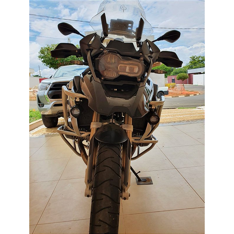 Protetor carenagem R1250 GS inox farol milha detalhe acabamento MOTOTOP