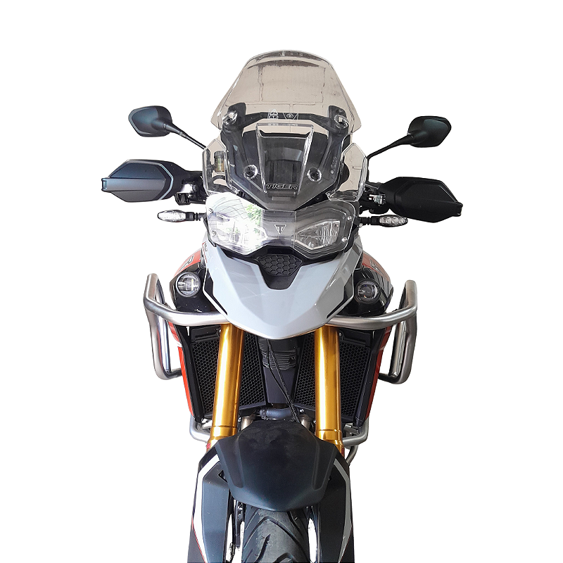 Tiger 900 protetor carenagem inox vista traseira MOTOTOP