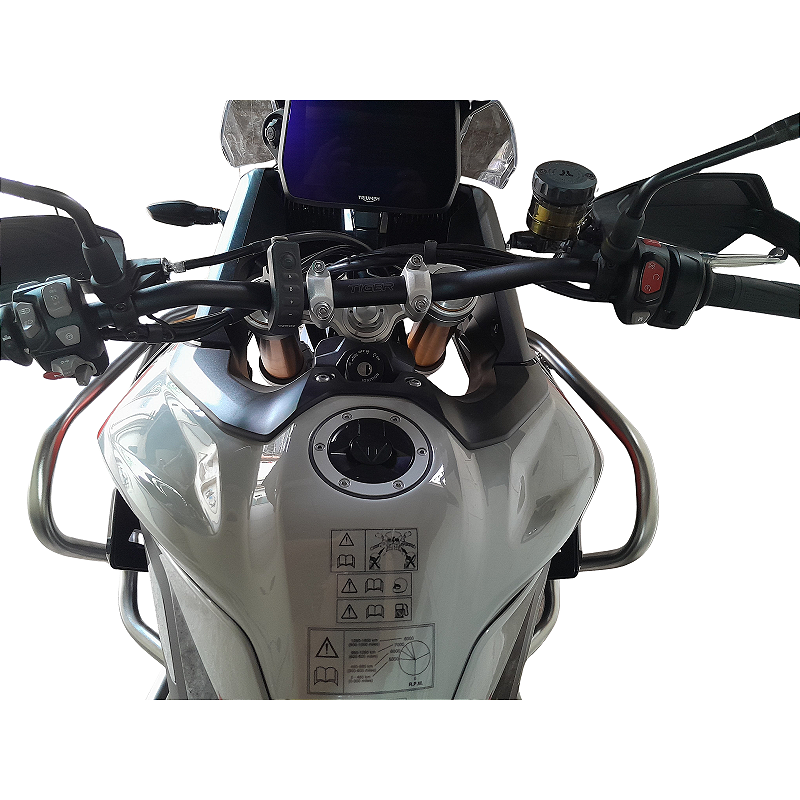 Protetor carenagem Tiger 900 inox estrutura reforcada MOTOTOP