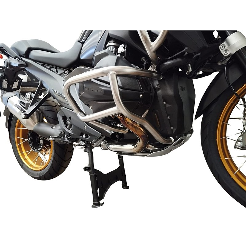Protetor motor carenagem BMW R1300 GS inox instalado moto MOTOTOP