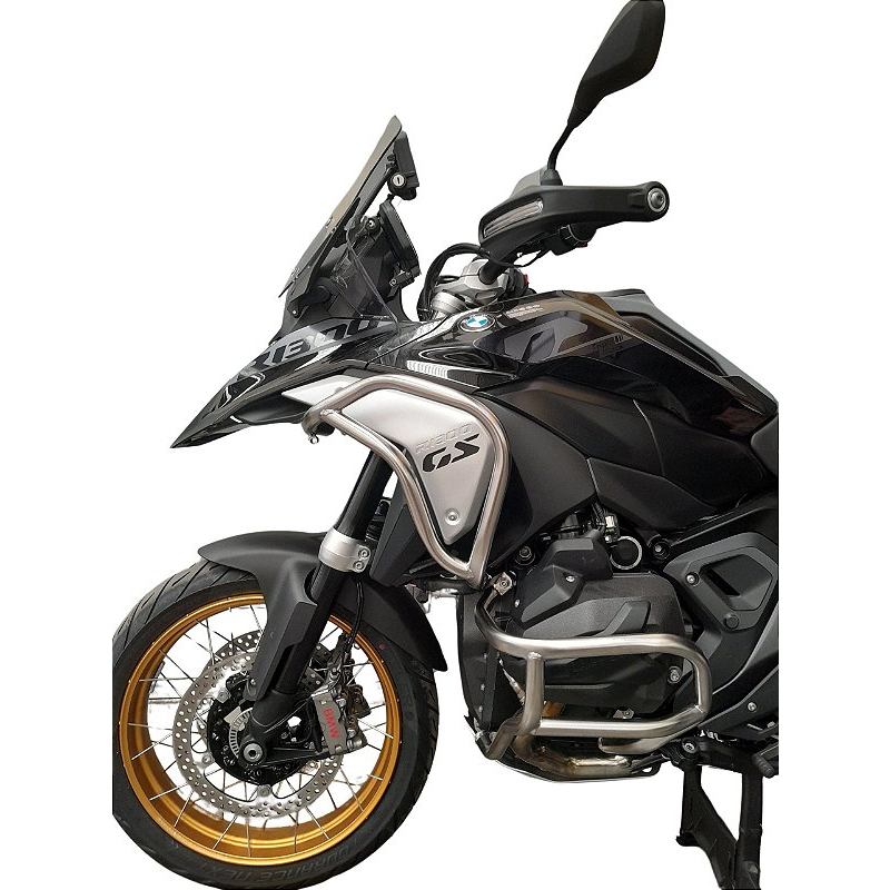 Protetor motor carenagem BMW R1300 GS inox encaixe chassi MOTOTOP