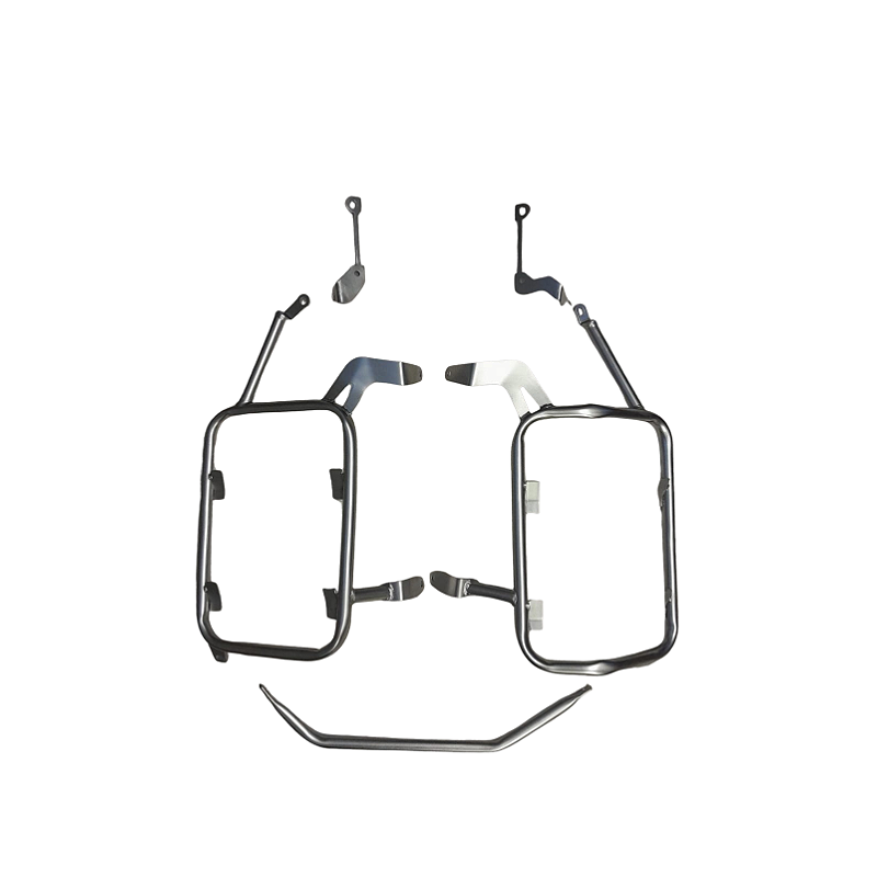 Suporte lateral R1250 GS R1200 GS inox vista frontal MOTOTOP