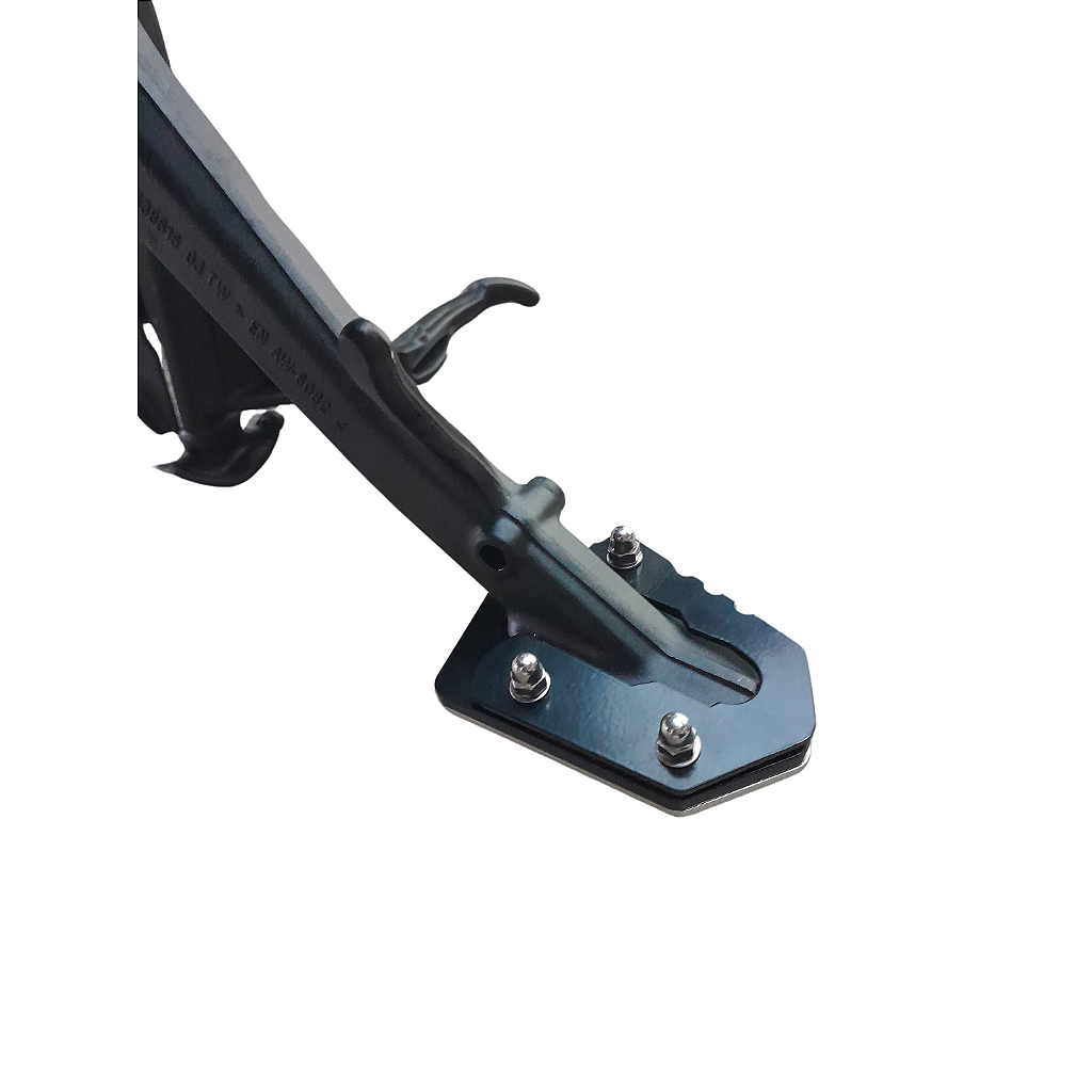Ampliador descanso lateral R1300 GS base ampliada vista frontal MOTOTOP