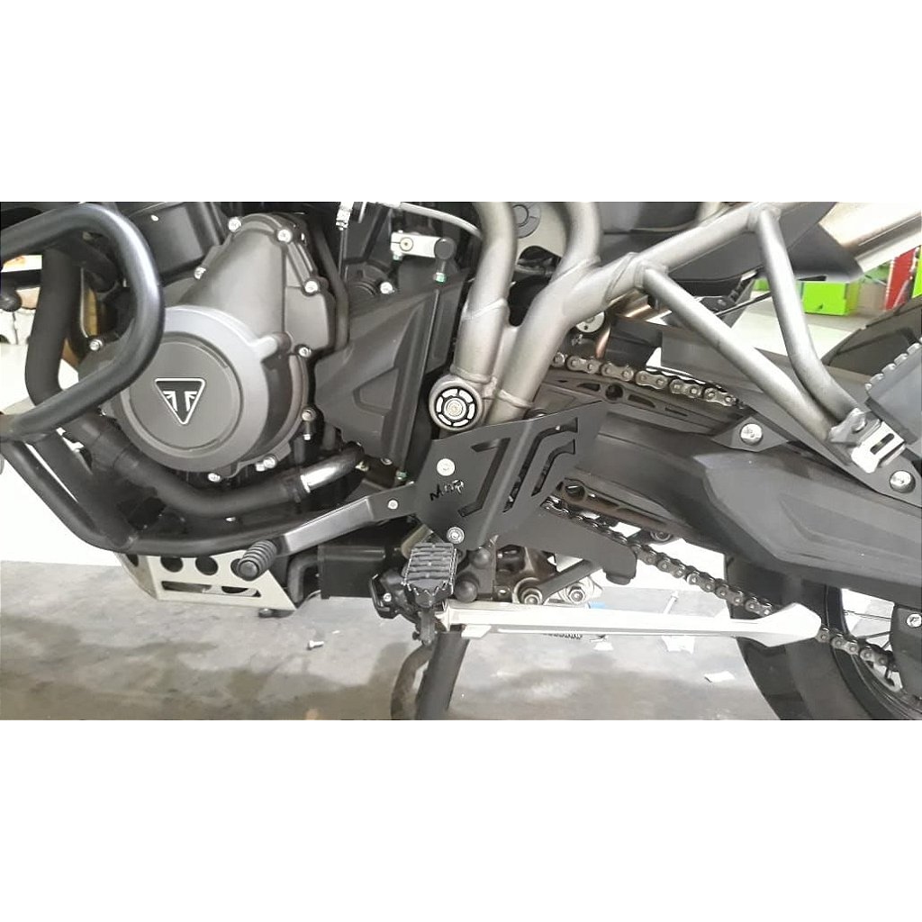 Tiger 800 protetor pe esquerdo vista lateral MOTOTOP
