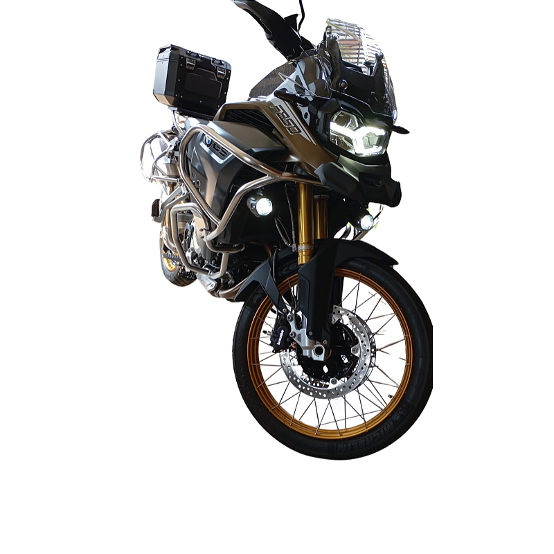 Protetor carenagem F850 GS Adventure inox vista frontal MOTOTOP