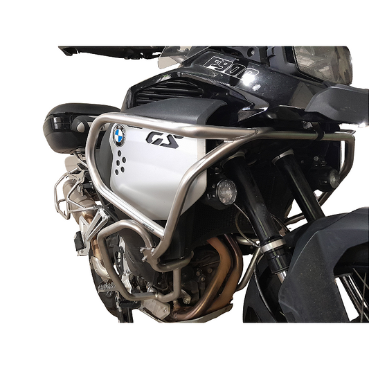 Protetor carenagem F900 GS Adventure inox vista frontal MOTOTOP