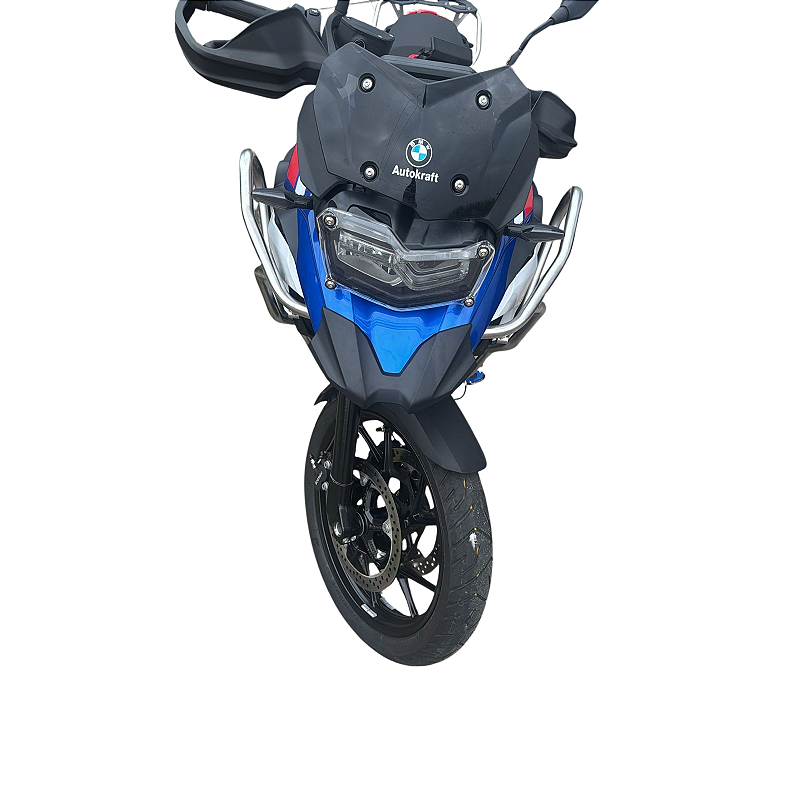 Protetor inox F800 GS 2024 carenagem motor angulo diagonal MOTOTOP