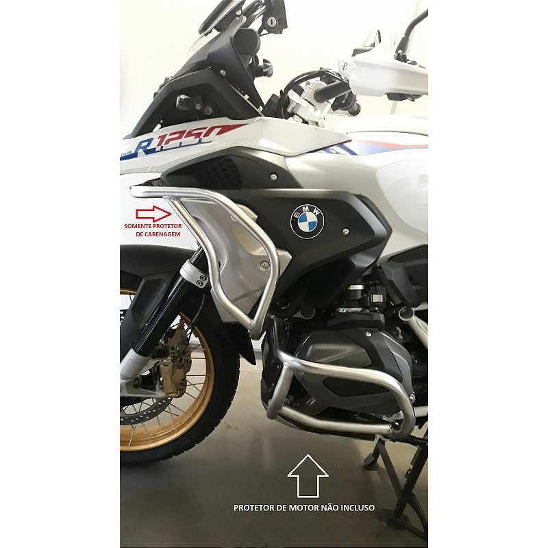 Protetor carenagem R1250 GS inox detalhe acabamento MOTOTOP