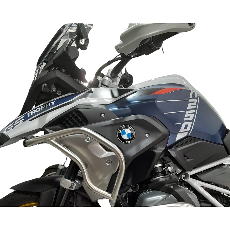Protetor carenagem R1250 GS inox angulo diagonal MOTOTOP