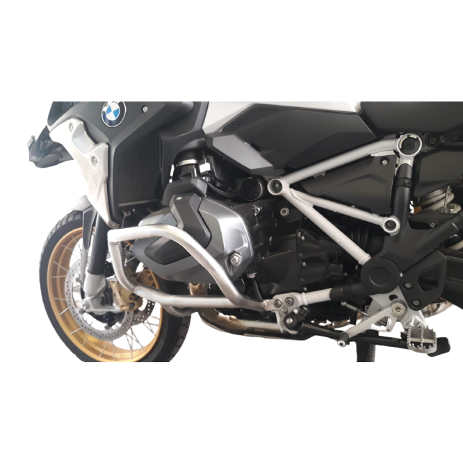 Protetor motor R1250 GS inox BMW vista frontal MOTOTOP