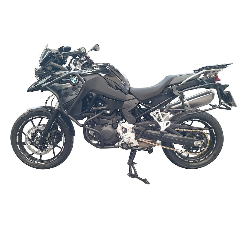 Protetor inox F800 GS 2024 carenagem motor angulo diagonal MOTOTOP