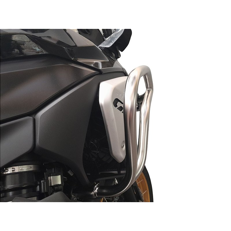 R1300 GS protetor carenagem inox farol milha detalhe fixacao MOTOTOP