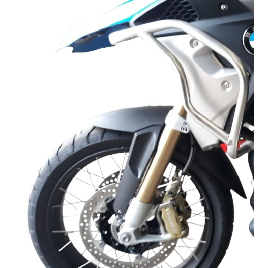 Protetor carenagem R1200 GS inox BMW 2013 2023 vista frontal MOTOTOP