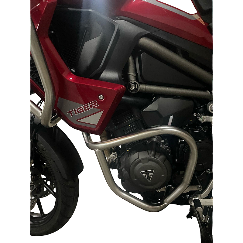 Tiger 1200 GT Pro protetor carenagem motor inox vista lateral MOTOTOP