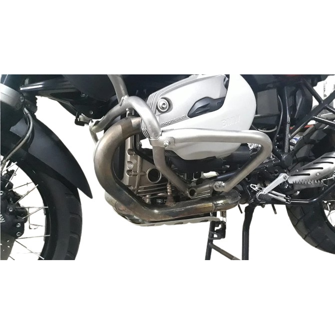 Barra complementar protetor motor R1200 GS Adventure inox vista frontal MOTOTOP