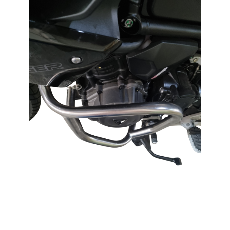 Protetor motor Tiger 1200 Black Edition preto angulo diagonal MOTOTOP