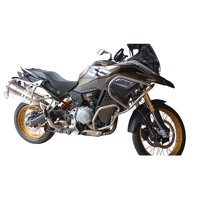 Protetor carenagem F850 GS Adventure inox angulo diagonal MOTOTOP