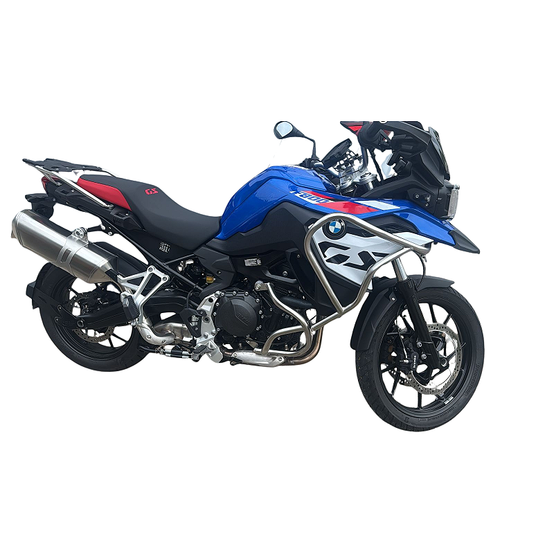 F800 GS 2024 protetor carenagem motor inox vista traseira MOTOTOP