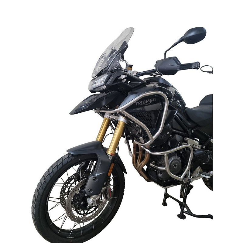 Tiger 1200 Rally Black Edition protetor carenagem motor inox vista lateral MOTOTOP