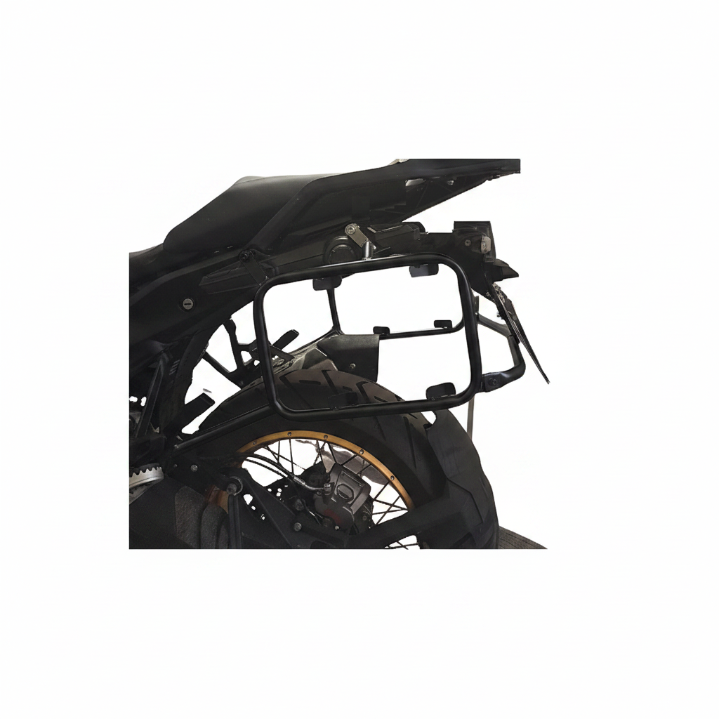 Suporte lateral traseiro R1300 GS inox detalhe acabamento MOTOTOP
