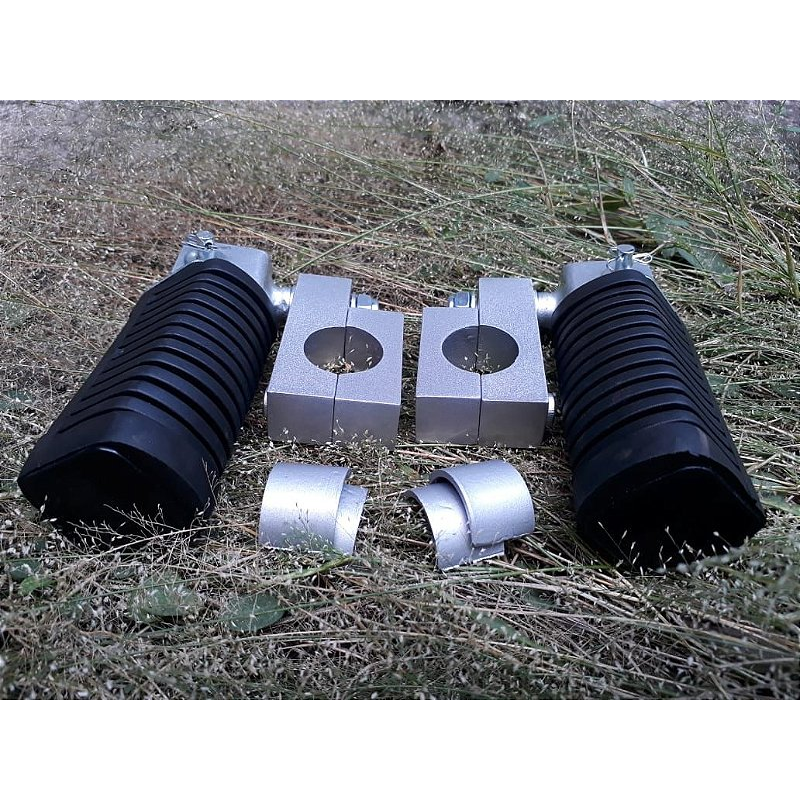 Pedaleira apoio pes moto instalada MOTOTOP
