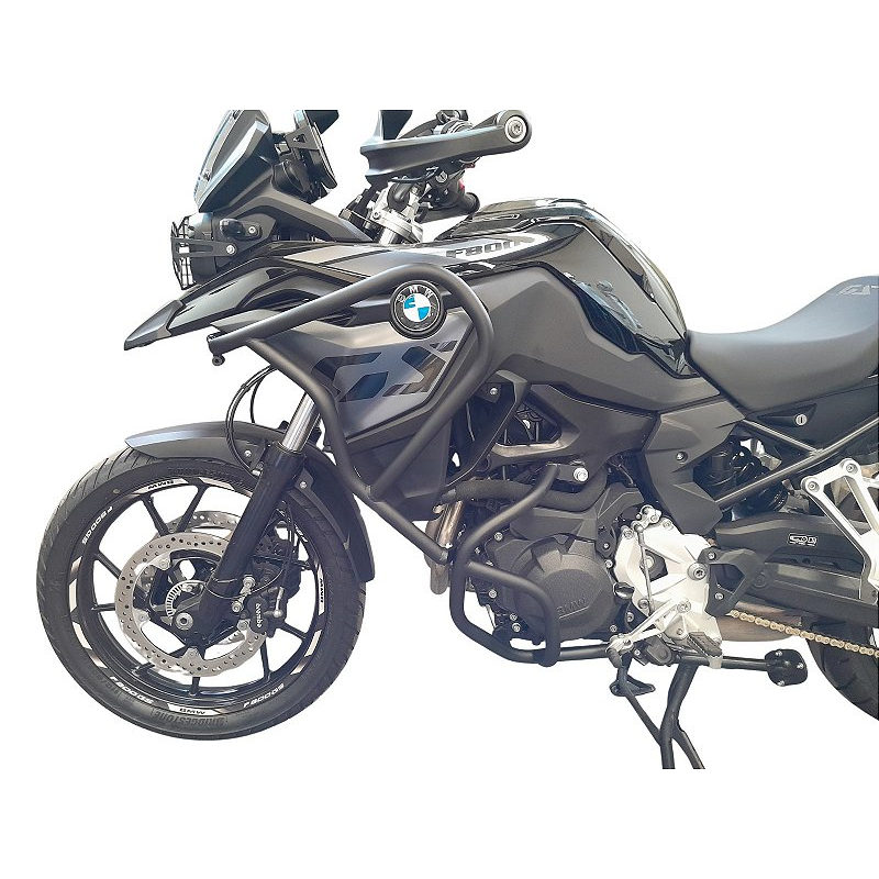 F800 GS 2024 protetor carenagem motor inox vista traseira MOTOTOP