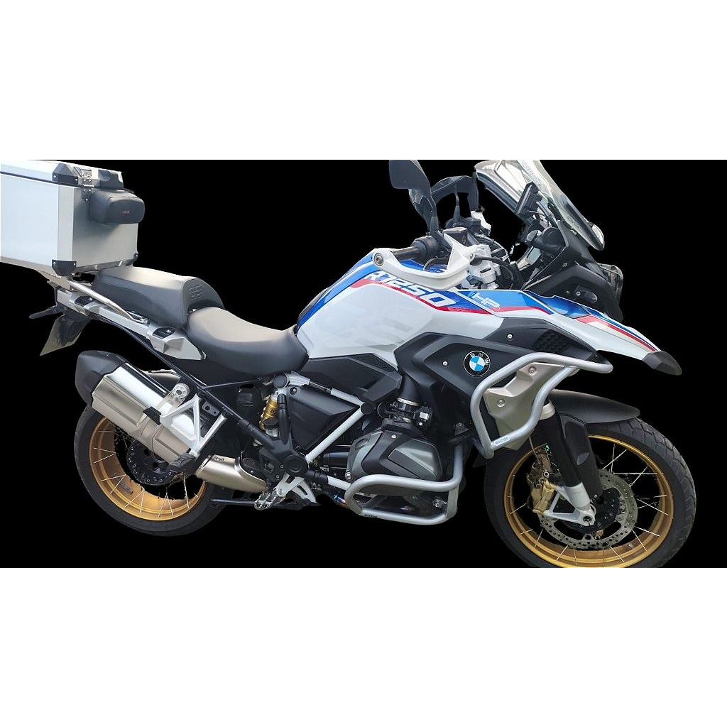 R1250 GS protetor motor carenagem carbono prata vista lateral MOTOTOP