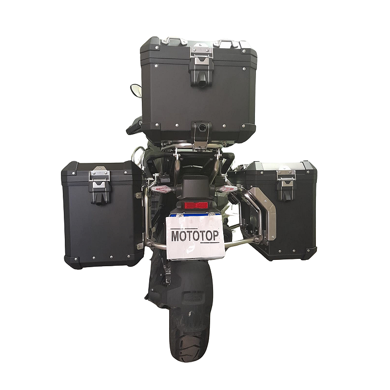 R1300 GS suporte traseiro inox laterais central vista traseira MOTOTOP