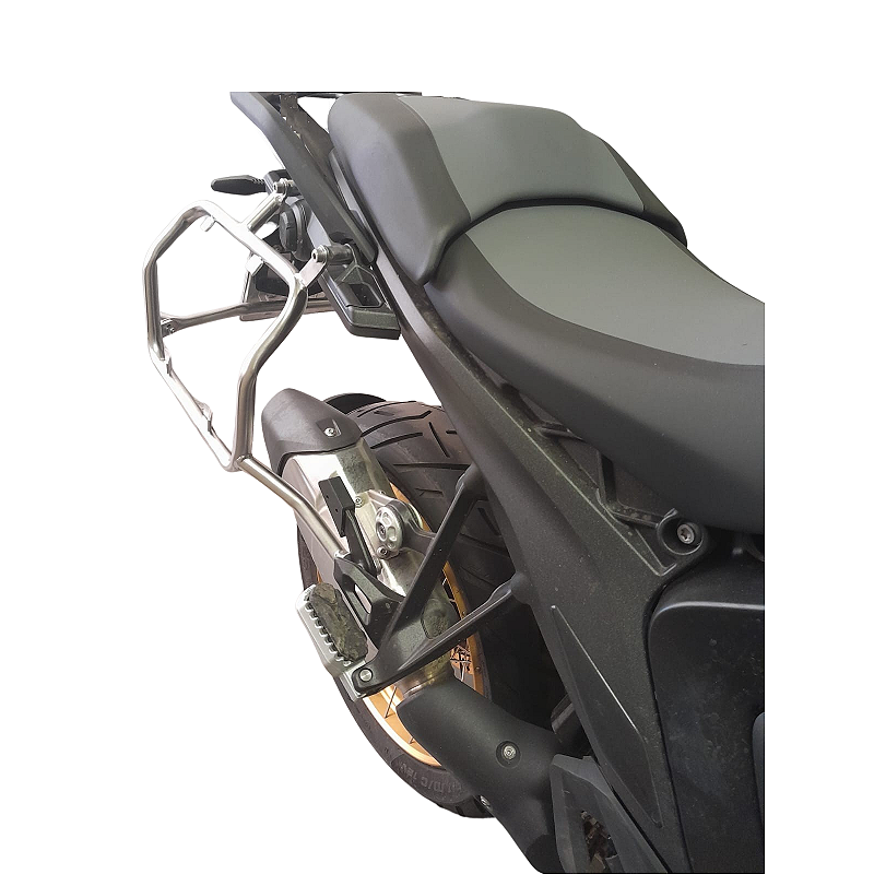 R1300 GS suporte lateral traseiro inox vista lateral MOTOTOP