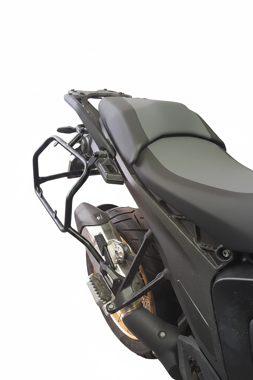 R1300 GS suporte lateral traseiro inox vista lateral MOTOTOP