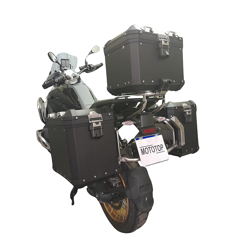 R1300 GS suporte traseiro inox laterais central vista lateral MOTOTOP