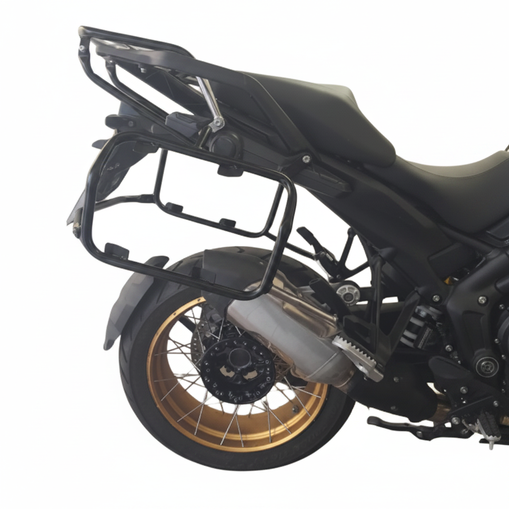 Suporte traseiro central R1300 GS inox detalhe fixacao MOTOTOP