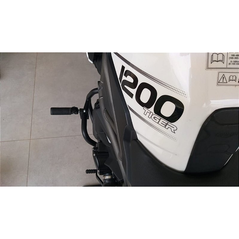 Pedaleira apoio pes moto estrutura reforcada MOTOTOP