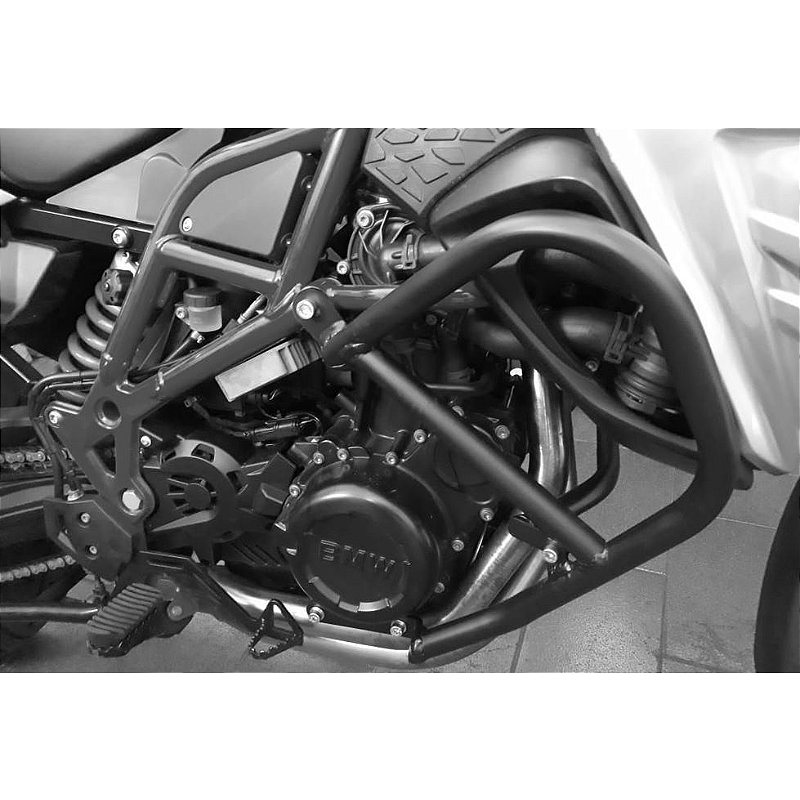 Protetor motor F800 GS detalhe acabamento MOTOTOP