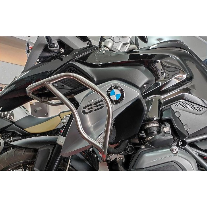 Protetor motor carenagem R1200 GS 2013 acima instalado moto MOTOTOP