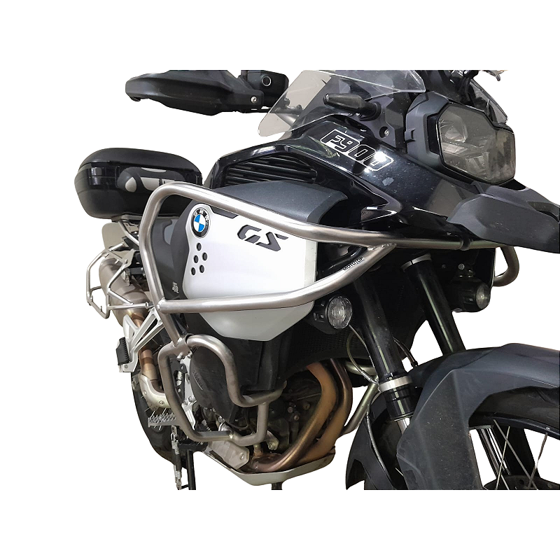 BMW F900 GS Adventure protetor carenagem inox vista traseira MOTOTOP