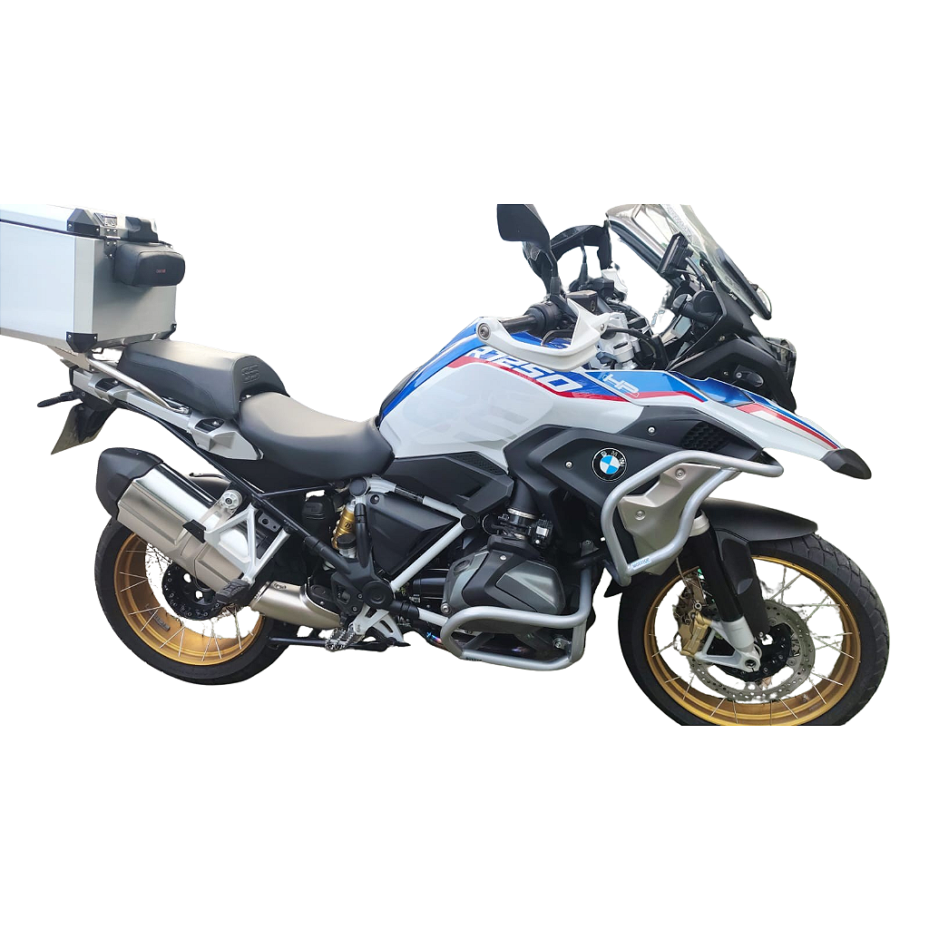 Protetor motor carenagem BMW R1250 GS carbono prata vista frontal MOTOTOP