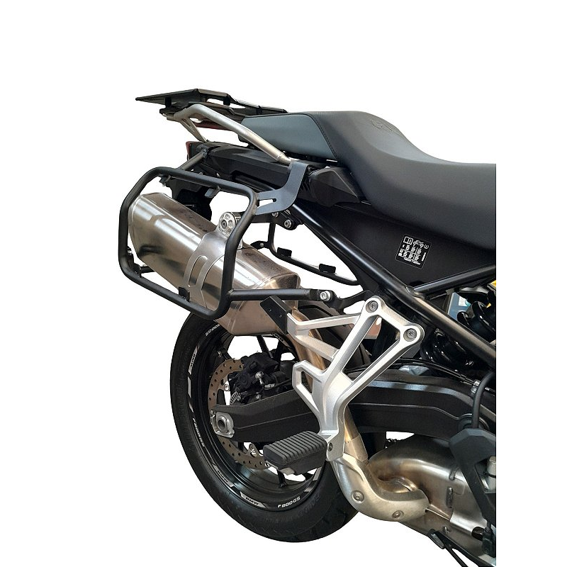 F800 GS 2024 suporte lateral inox vista lateral MOTOTOP