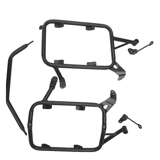 Suporte lateral traseiro R1250 GS aco carbono vista frontal MOTOTOP